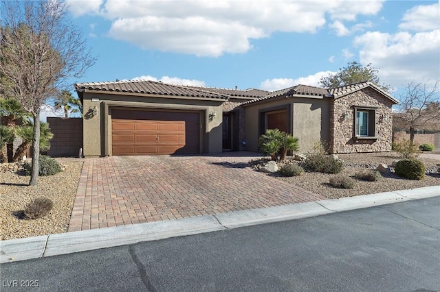 view of front of house featuring a garage