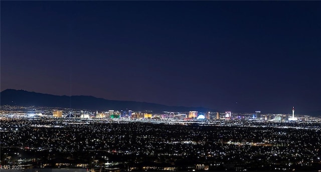 property's view of city with a mountain view