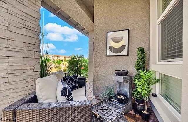 view of patio / terrace with an outdoor hangout area