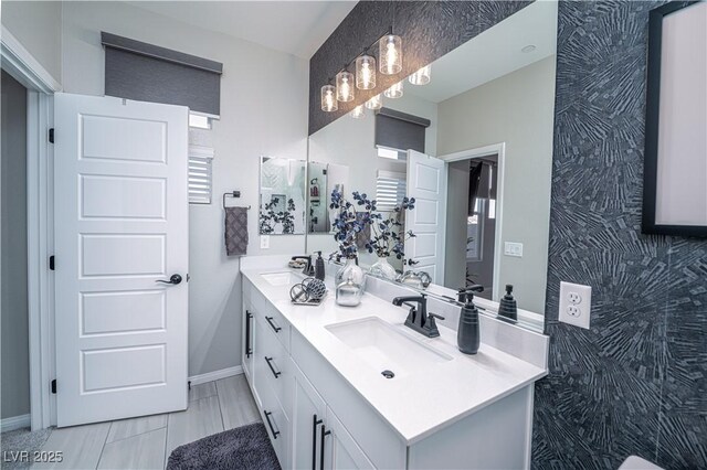 bathroom featuring vanity