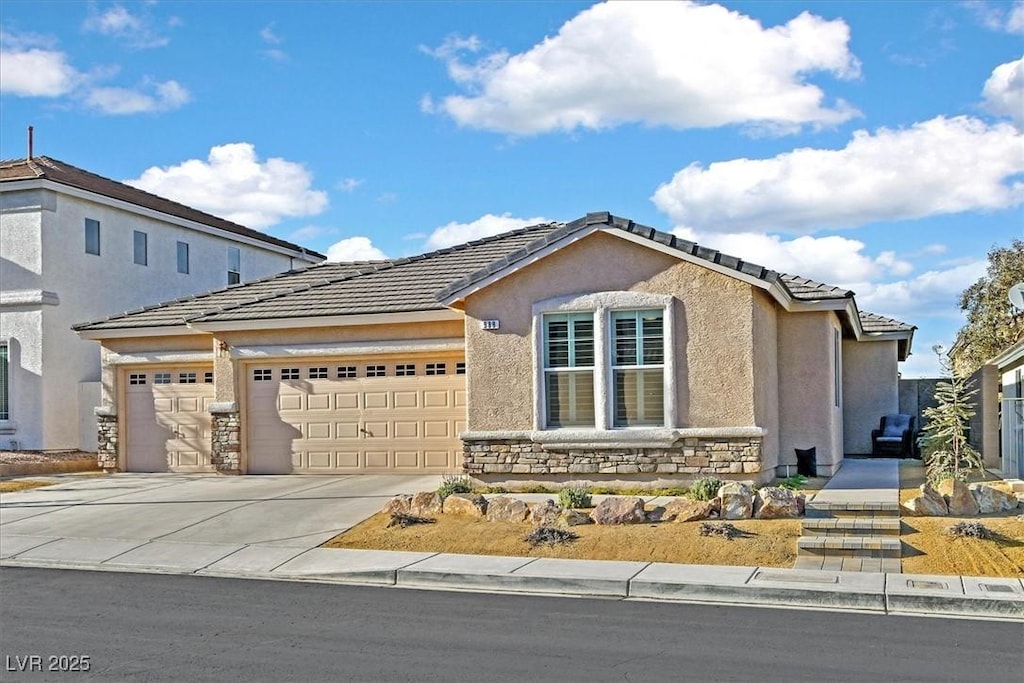 front facade featuring a garage