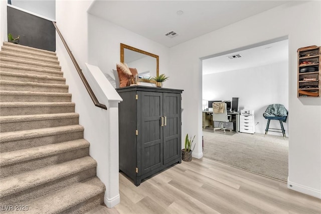 interior space with light wood-type flooring