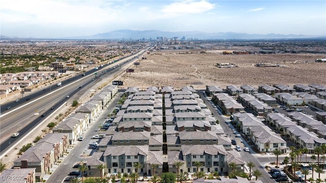 aerial view featuring a mountain view