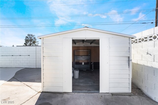 view of outbuilding