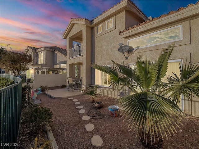 exterior space featuring a patio