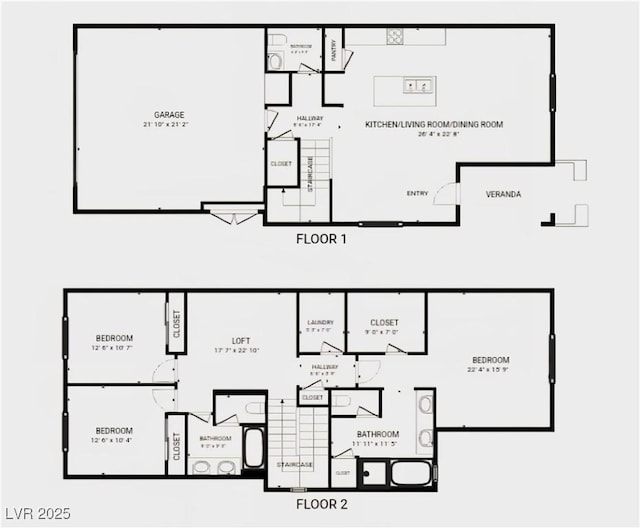 846 Star Estates Ave, North Las Vegas, NV 89086 - floor plan / room layout