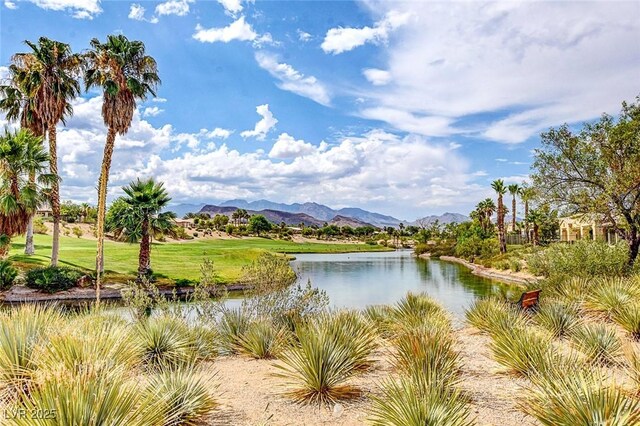 water view featuring a mountain view