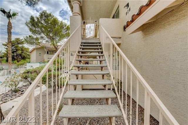 view of staircase