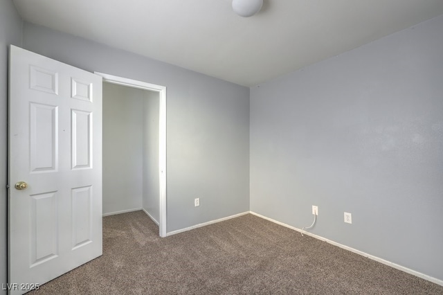 unfurnished bedroom featuring carpet floors