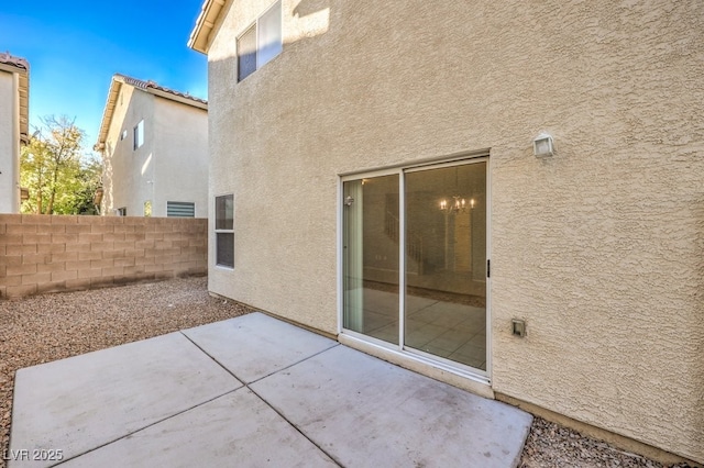 exterior space featuring a patio