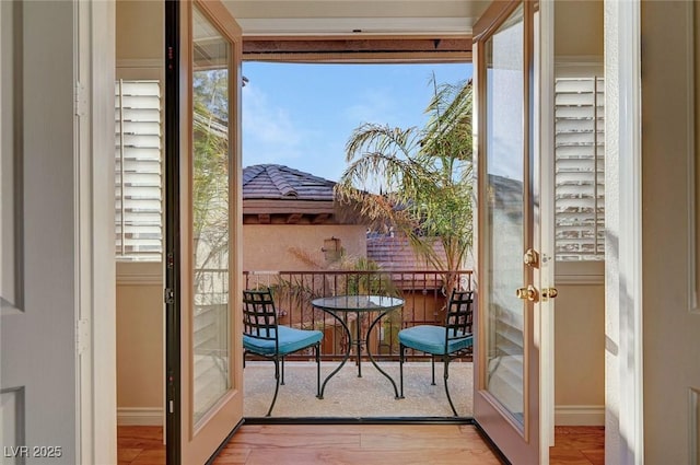 view of balcony