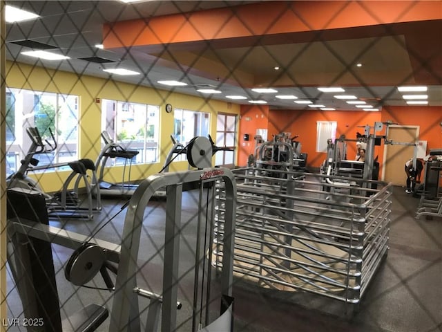 view of exercise room