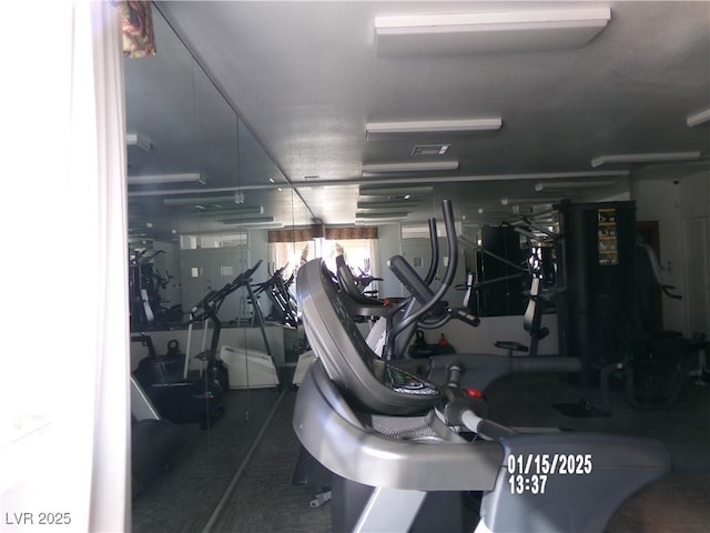 view of workout area