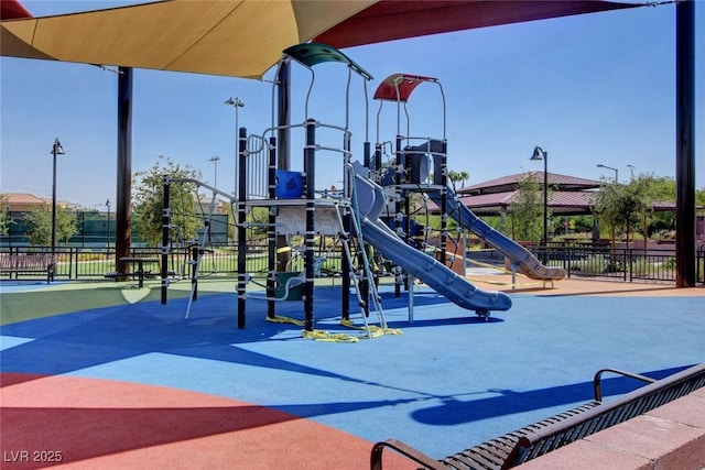 view of play area