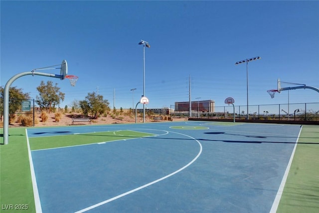 view of sport court