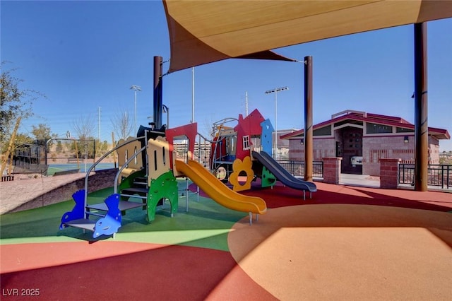 view of play area