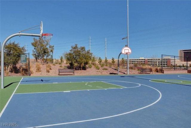 view of sport court