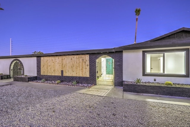 view of ranch-style home