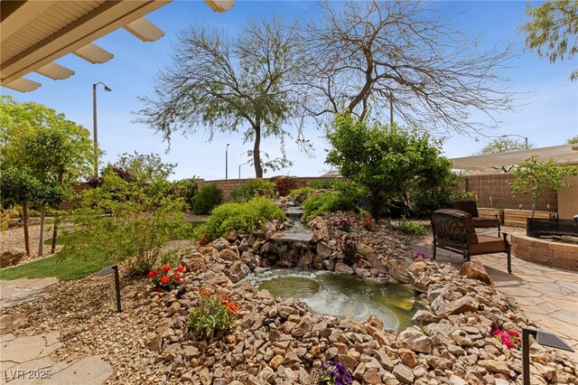 view of yard with a patio