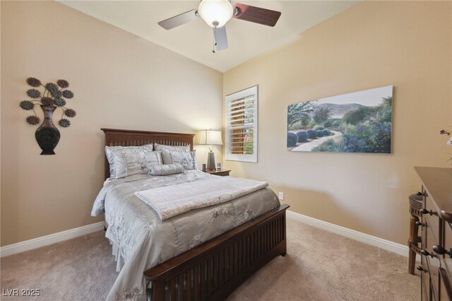 10372 Hawks Wing St, Las Vegas, NV 89178 - bedroom with ceiling fan and light colored carpet