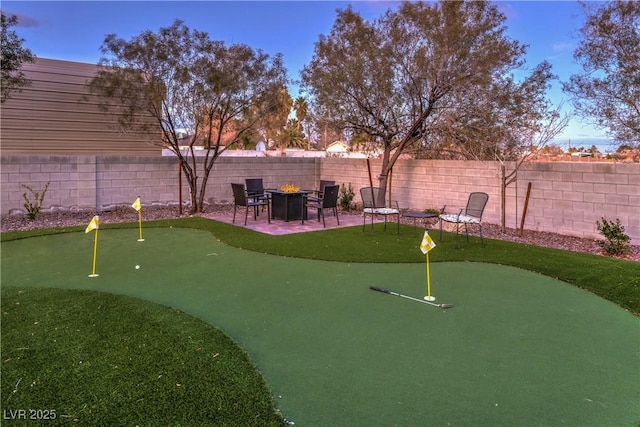 view of home's community featuring a patio