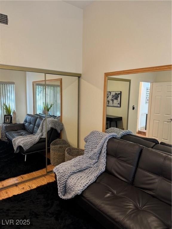 living room featuring hardwood / wood-style floors