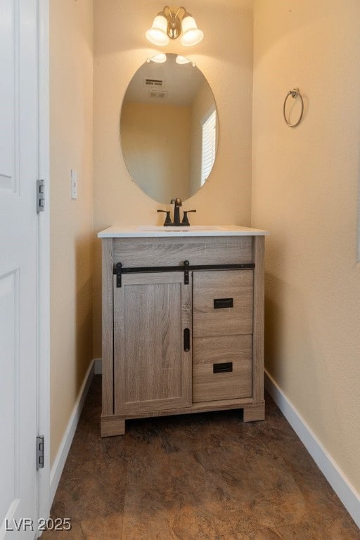 bathroom featuring vanity