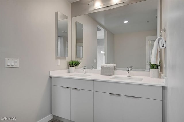 bathroom with vanity