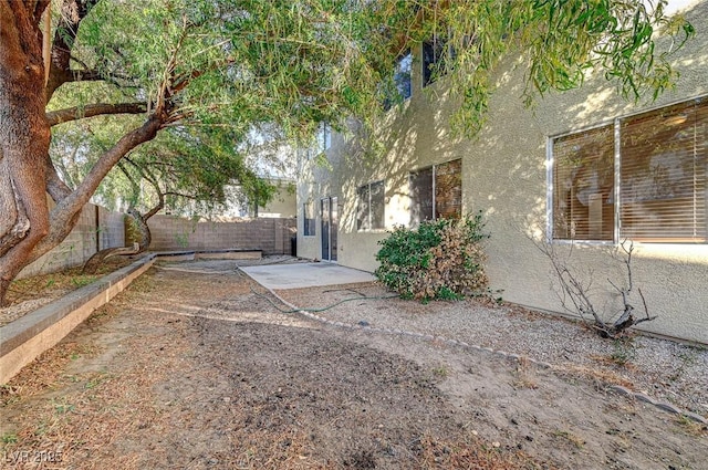 view of yard with a patio