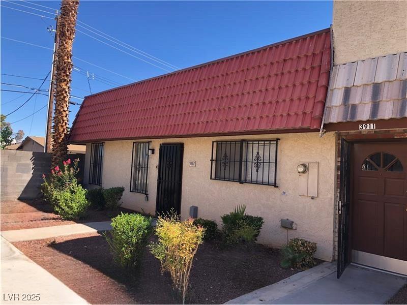 view of property with a garage