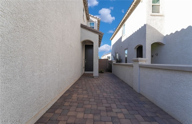 view of home's exterior featuring a patio area