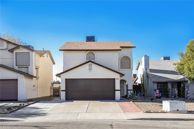 front facade featuring a garage