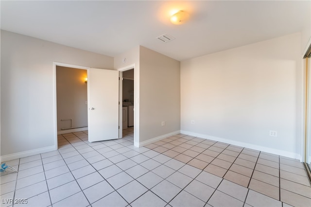 view of tiled spare room