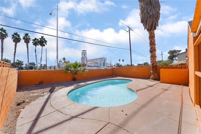 view of pool with a patio area