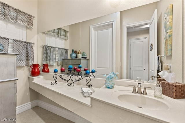 bathroom with vanity