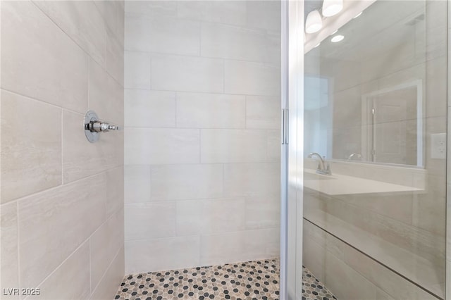 full bath with a stall shower