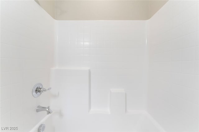 room details with bathtub / shower combination