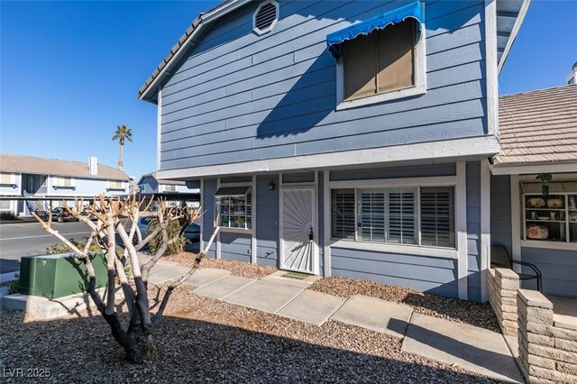 view of front of home