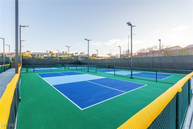 view of sport court featuring basketball court