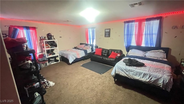 bedroom featuring carpet floors