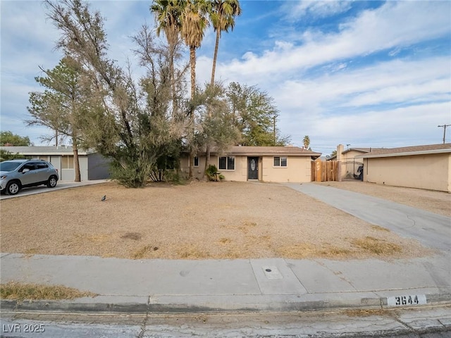 view of ranch-style home