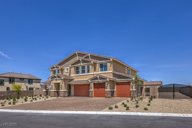 craftsman-style home featuring a garage