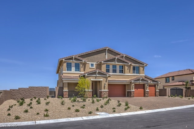 craftsman-style home with a garage