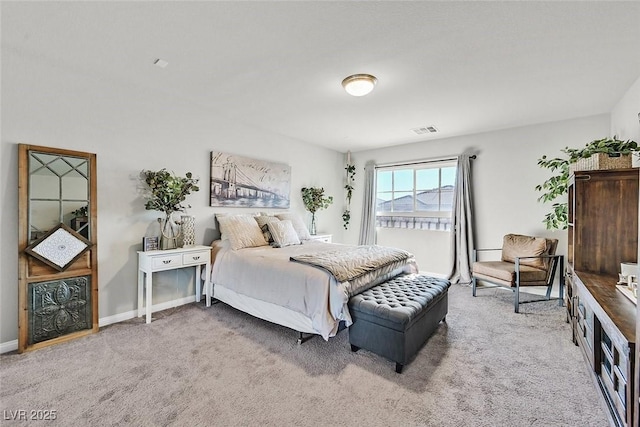 bedroom with carpet floors