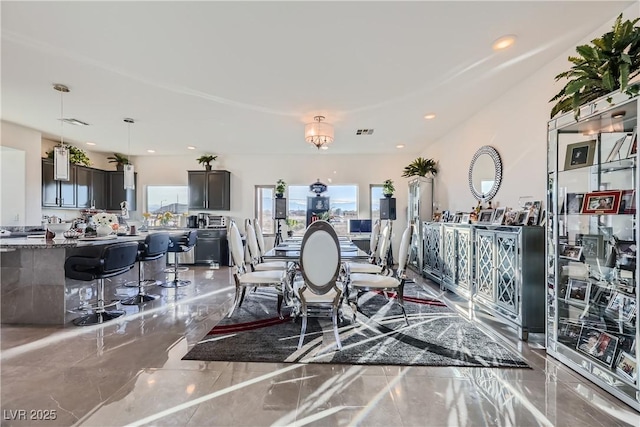 view of dining room