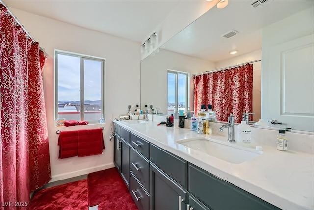 bathroom featuring vanity