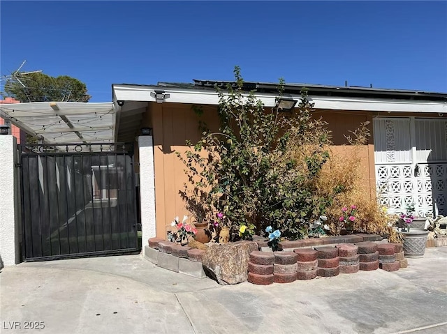 exterior space with a patio area