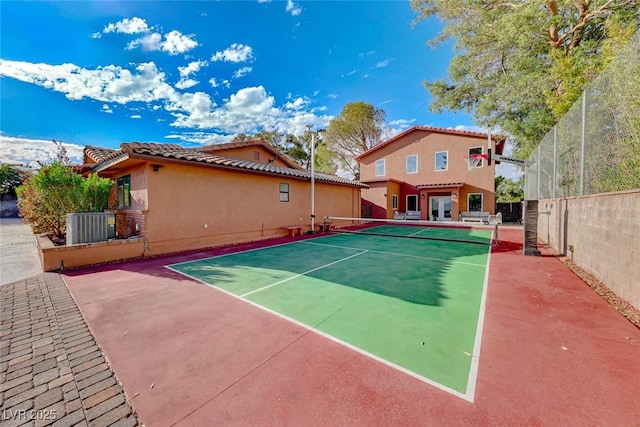 view of tennis court