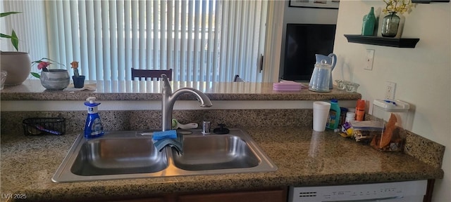 interior details with sink and dishwasher