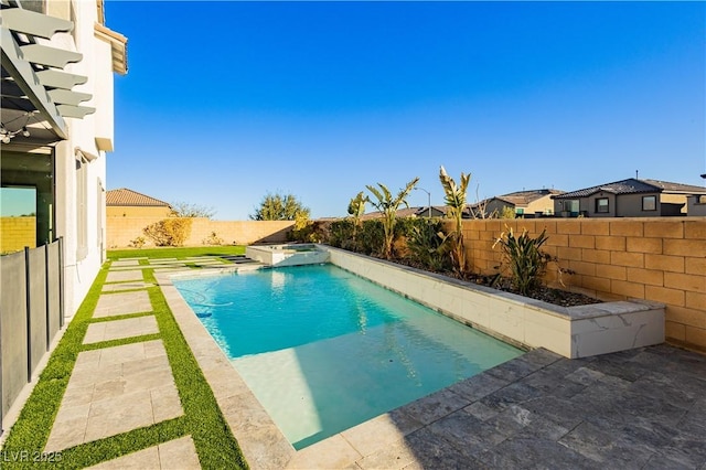 view of pool with a patio area